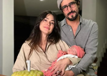 Thaila Ayala e Renato Góes mostram mesversário da filha