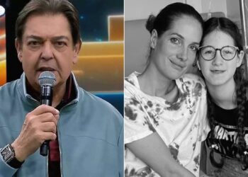 Faustão e nora