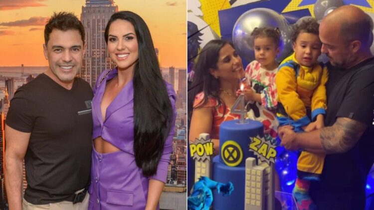 Zezé Di Camargo é criticado por não ir à festa do neto e Graciele o defende