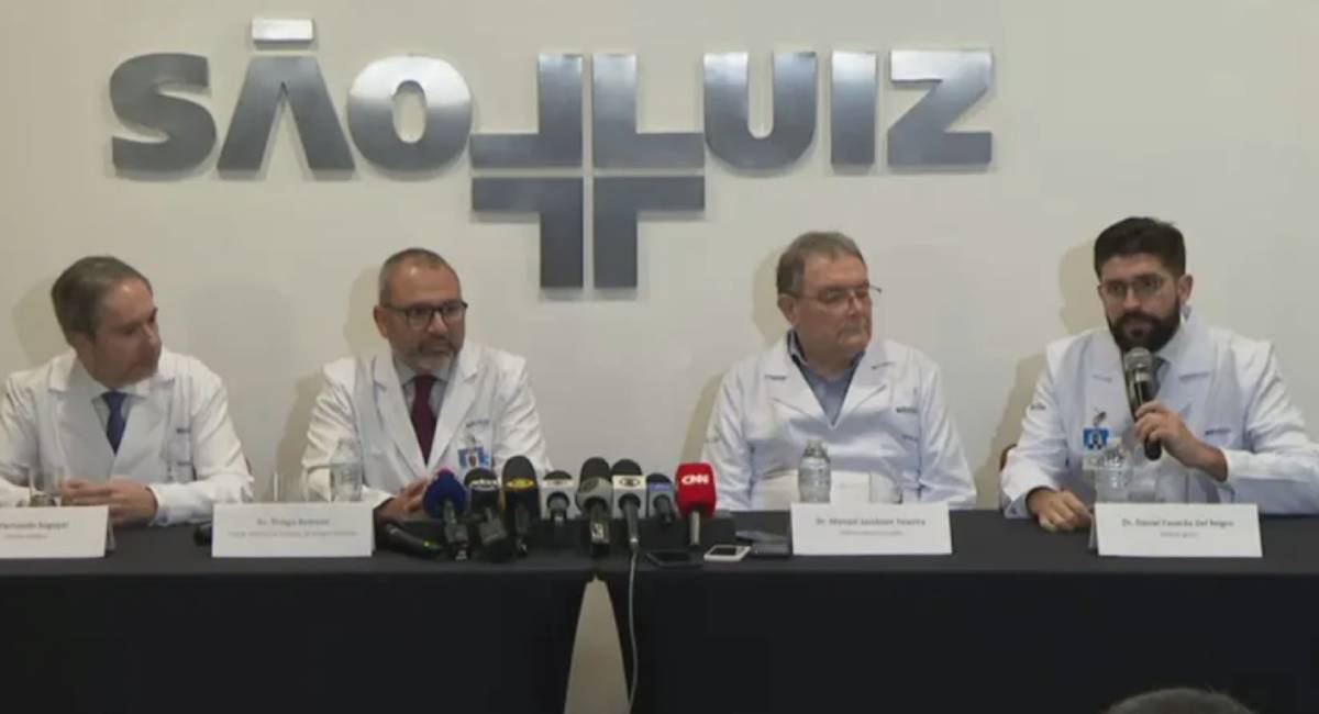 Equipe médica que cuida de Mingau