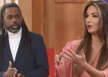 Manoel Soares e Patrícia Poeta