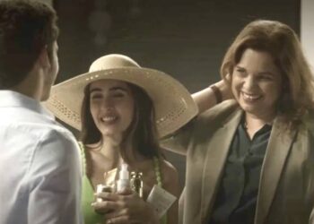 Helena, Cris e Giovanni em Elas por Elas