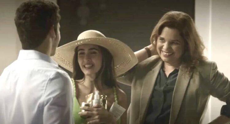 Helena, Cris e Giovanni em Elas por Elas