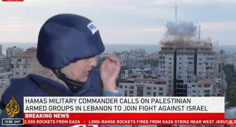 Jornalista na faixa de Gaza