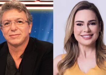 Boninho e Rachel Sheherazade