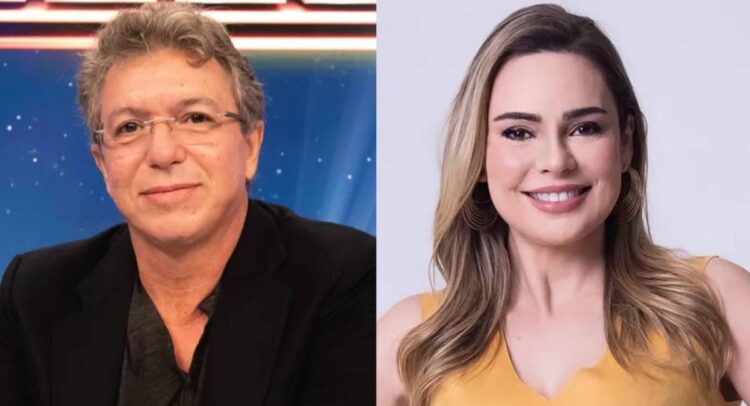 Boninho e Rachel Sheherazade