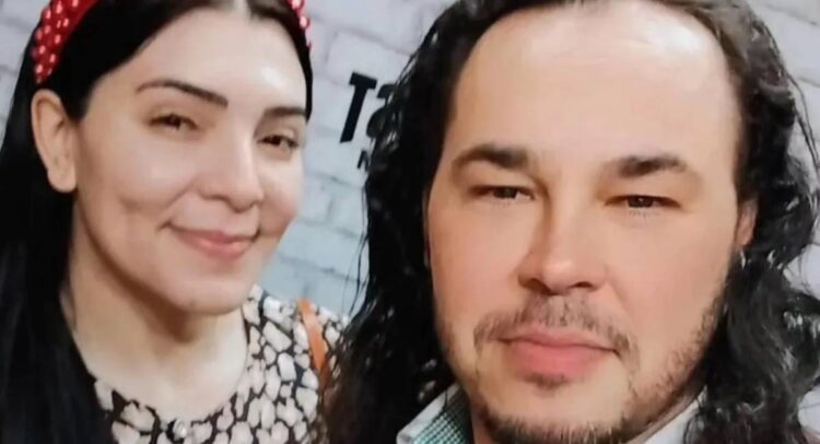 Sara Mariano e o marido