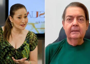 Sonia Abrão e Faustão