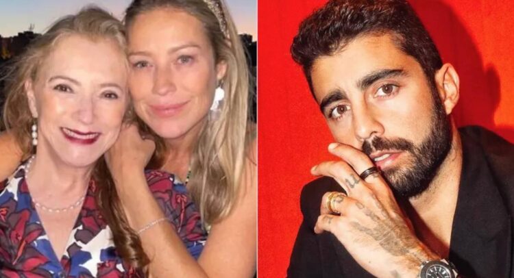 Luana Piovani com a mãe e Pedro Scooby