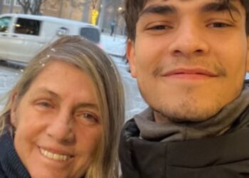 Carla Camurati e o filho